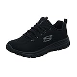 Skechers Graceful Get Connected Regular, Zapatillas Mujer, Black Mesh Trim, 36 EU