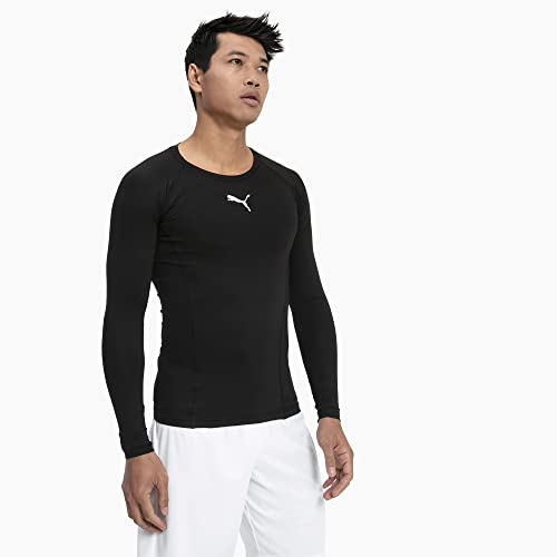 Puma Liga Baselayer tee LS T-Shirt, Hombre, Black