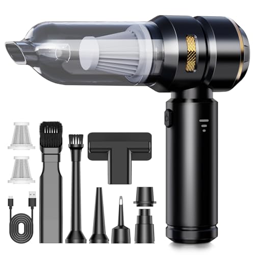 KITBEZN Aspirador de Mano, 26000PA Aspiradora de Mano Sin Cable, 4 en 1 Aspirador de Coche Potente