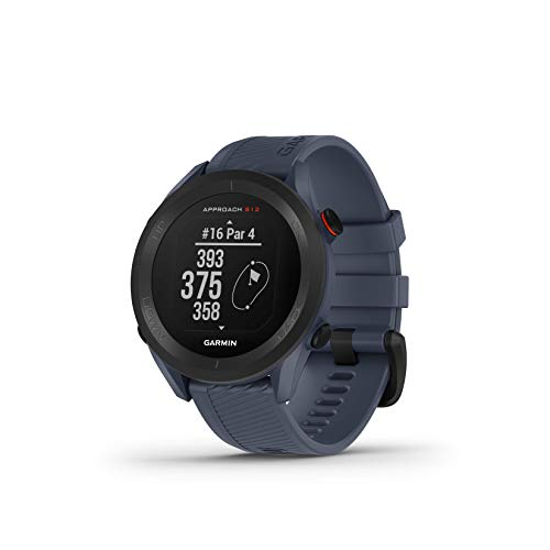 Garmin Approach S12, Reloj para Golf, Campos mundiales preinstalados, Bluetooth y Resistente al Agua