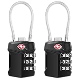 Blendura Candado Maleta Viaje 2 Picks, Candado TSA Contraseña de 3 Dígitos