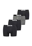 Levi's Boxer Hombre (Pack de 4), Negro