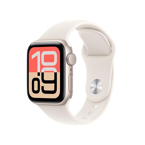 Apple Watch SE 3 con GPS, Caja de Aluminio de 40 mm y Monitores de entreno, sueño y salud