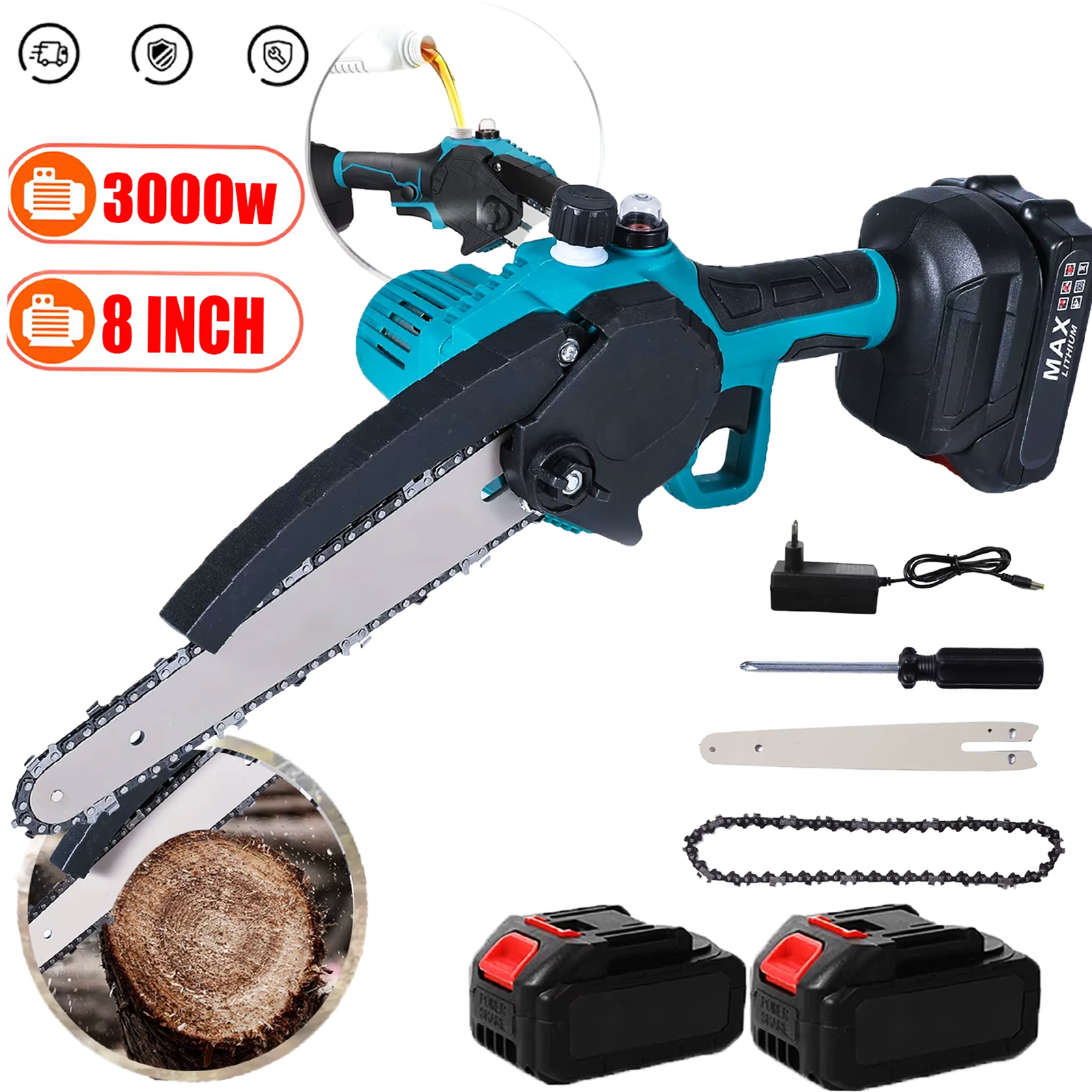 Sierra de cadena de 8 pulgadas