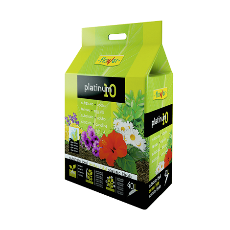 FLOWER Substrato + Abono Universal Platinum-10, 40 Litros