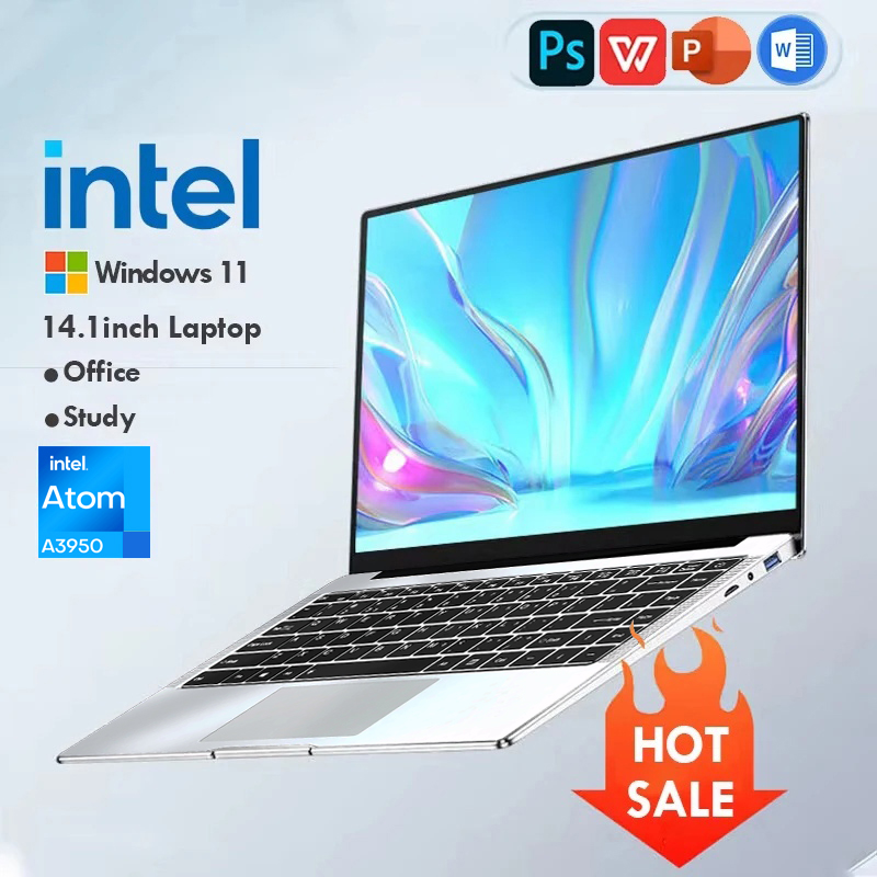 Computadora portátil ultrafina Windows 11 14,1 "12GB RAM 512GB 1TB SSD Intel A3950 Notebook Gamer