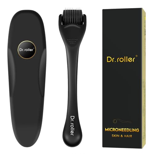 Dr.roller Derma Roller Cabello 0.5mm, Derma Roller para el Crecimiento de la Barba y el Cabello