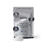 HSN Creatina Monohidrato Micronizada 500g, vegana, sin gluten, máxima pureza