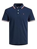 Jack & Jones Jjebasic Polo Ss Noos, Polo Hombre, Navy Blazer