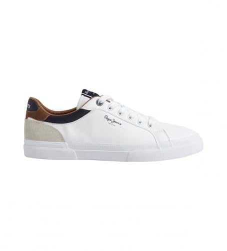 Zapatillas Pepe Jeans Tribunal De Kenton, blancas de piel