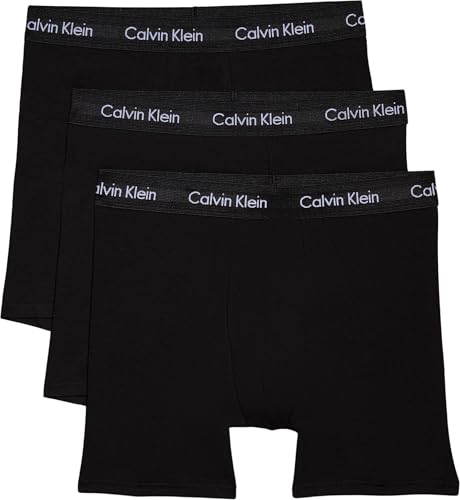 Calvin Klein Pack de 3 Calzoncillos Bóxer para Hombre Tejido Elástico