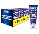 Oral-B Advanced Protección Contra La Sensibilidad Pasta De Dientes Con Flúor, Pack 12 x 75 ml, S...