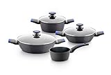 MONIX Martín Berasategui | Batería de cocina 7 piezas, Aluminio Forjado con Antiadherente, sin PFOA