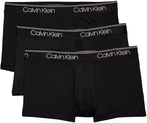 Calvin Klein Pack de 3 Calzoncillos Bóxer para Hombre Low Rise Trunk Algodón