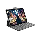 Logitech Slim Folio, Funda con Teclado para iPad (10.a generación y A16) con Teclado inalámbrico