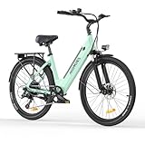 Milecity1 26" Bicicleta Eléctrica Para Adultos, Bici Electrica De 7 Velocidades Con Batería 36V 13Ah