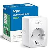 TP-Link TAPO P100 - Wi-Fi Mini Smart Plug, ideal para agendar ligar/desligar y economizar energía