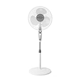 Orbegozo SF 0147, Ventilador de pie, 50 W, 3 velocidades, oscilante, altura regulable, silencioso
