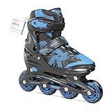 Roces Jokey 3.0 Boy - Patines en línea para niño, Talla 30/33, Color Negro y Azul