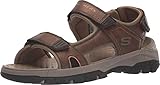 Skechers TRESMEN HIRANO, Sandalias de Punta Descubierta para Hombre, Brown Synthetic