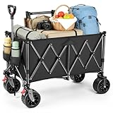 YEAUPE PRO Carro Playa Plegable Todo Terreno – con Frenos Dobles, Ruedas Anchas y Estructura Refo...