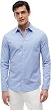 Tommy Jeans Tjm Original Stretch Shirt Camisa, Azul (Lavender Lustre), Hombre