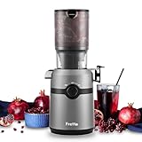 Fretta Extractor de Zumos y Verduras, Apertura de 108MM, Licuadora Prensado en Frio para Verdura...