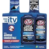 STP - PACK PRE-ITV DIÉSEL - Limpia inyectores + Antihumos - Reduce emisiones, ahorra combustible