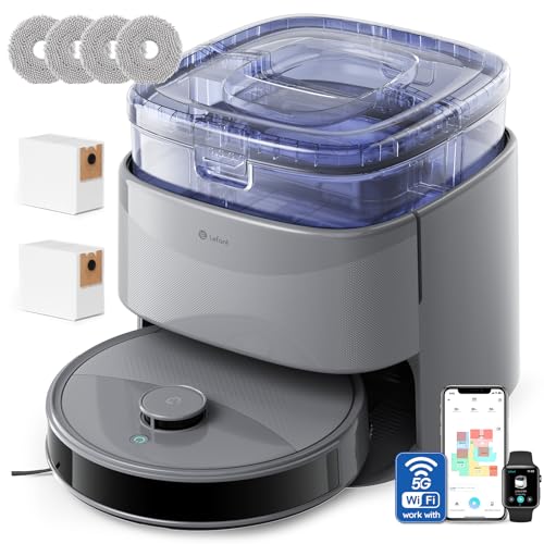 LEFANT M3 Max Robot Aspirador y Fregasuelos, Todo-en-Uno 20000 Pa, 210min, Auto-Vaciado 3,2L