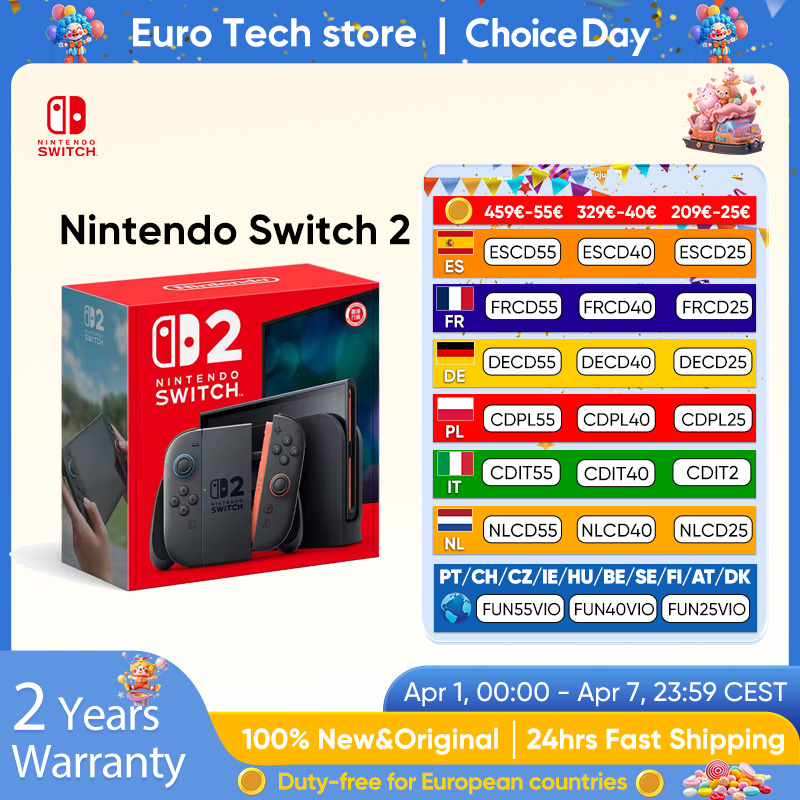Nintendo Switch 2, Pantalla de 7.9'', Controles Joy-Con, Audio Mejorado, Consola Ajustable