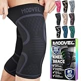 MODVEL Paquete de 2 rodilleras de compresión para hombres y mujeres