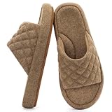 RockDove Zapatillas de Casa para Mujer en Fieltro Acolchado con Punta Abierta