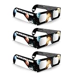 Gafas Eclipse Solar Homologadas (3 Pack) - Certificación CE y EN ISO 12312-2 Observación Segura Sol