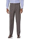 Amazon Essentials Pantalón de Vestir con Pinzas, de Cintura Expansible y Ajuste Clásico Hombre