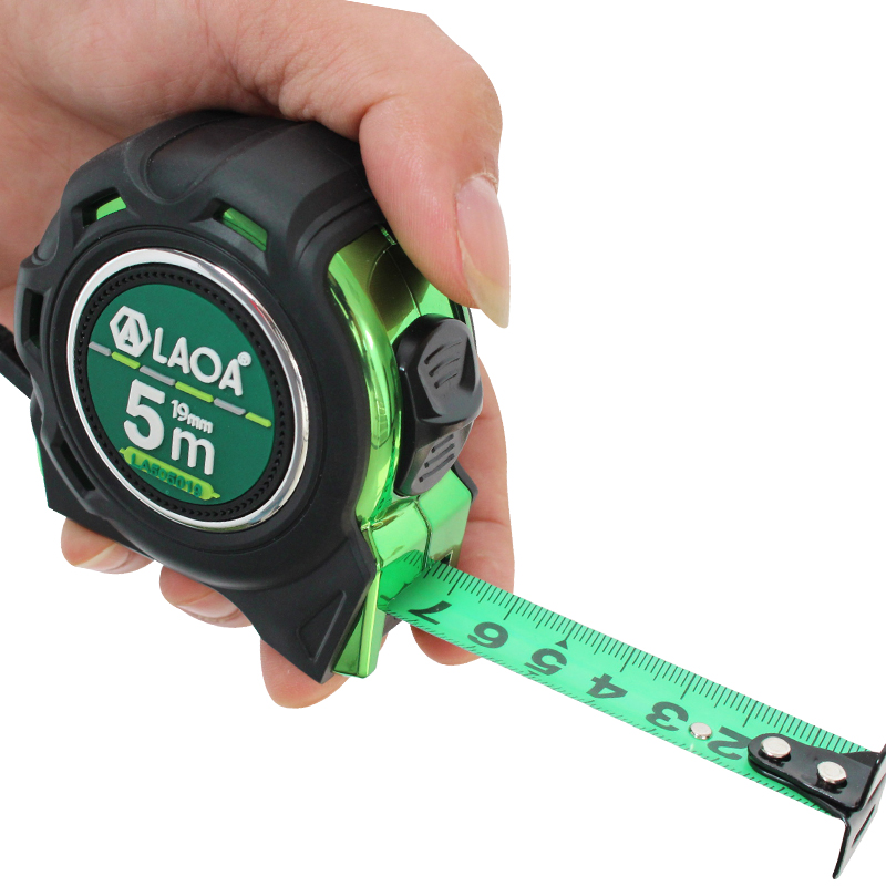LAOA3-Cinta métrica de acero de doble cara, herramienta de trabajo de madera, de 5/7, 5M, Mn