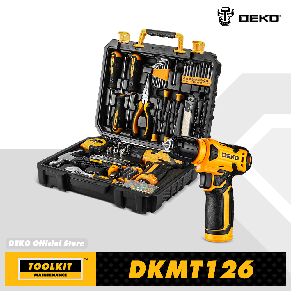 Kit combinado DEKO de herramientas eléctricas para el hogar, Taladro Inalámbrico de 8V, 3/8 piezas
