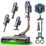 Ultenic U18Pro Aspiradora sin Cable 55Kpa/80Mins, Sistema Multiciclón, Display con Tiempo Restante