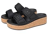 Crocs Brooklyn Cork Buckle, Sandalias Mujer, Negro
