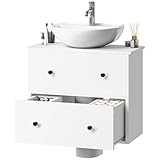 YITAHOME Mueble de baño, Armario de Lavabo montado en la Pared con 2 cajones
