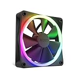 Nzxt F120 RGB Fans - RF-R12SF-B1 - Advanced Lighting Adjustment - Whisper Quiet Cooling - Single (…