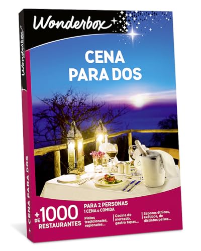 WONDERBOX Regalo -Cena para Dos- 1100 restaurantes seleccionados para Dos Personas
