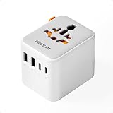 Adaptador de enchufe universal con múltiples puertos USB y USB-C