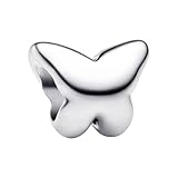 PANDORA Moments - Mini charm de mariposa de plata de ley compatible con Moments