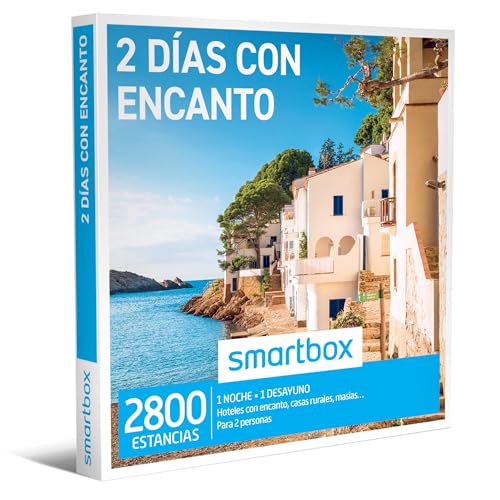 Smartbox Caja regalo 2 días con encanto , Idea de regaloes , 1 noche con desayuno para 2 personas