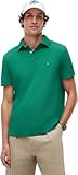 Tommy Hilfiger Polo de Manga Corta Hombre Regular Fit con Botones, Verde