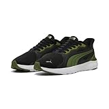 PUMA Zapatillas Unisex Softride Cosmic Street Sliptech, Color Negro, Verde Oliva