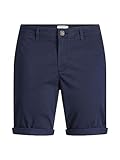 JACK & JONES Pantalones Cortos Chinos Ajustados para Hombre Cintura Media