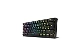 KROM KLUSTER - Teclado Gaming mecánico RGB, Bluetooth 5.0 y USB, diseño en formato 60%, compatible…