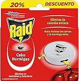 Raid ® Cebos - Trampa antihormigas, elimina colonia hormigas entera, efectivo en Interior y Exterior