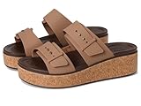 Crocs Brooklyn Cork Buckle, Sandalias Mujer, Marrón